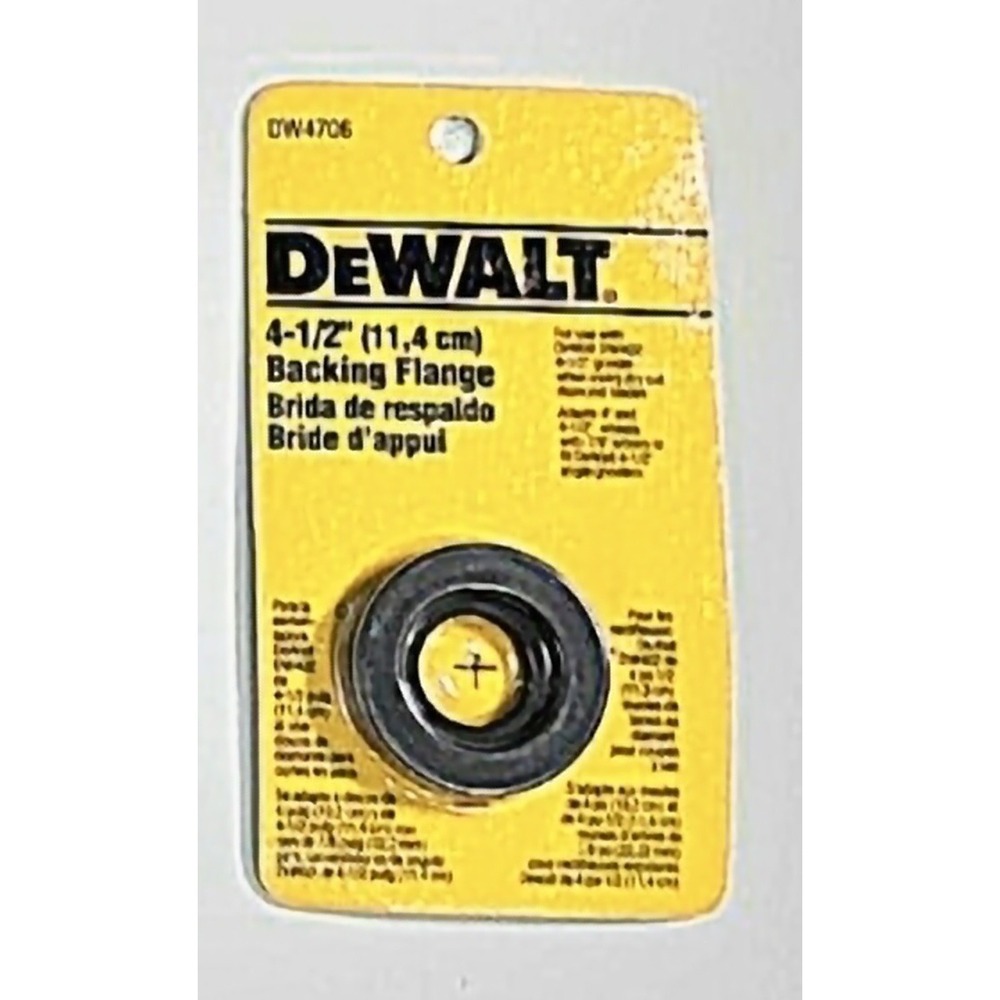 New DeWalt DW4706 4‎ 1/2 Backing Flange Original Package NIB 4.5 Inch